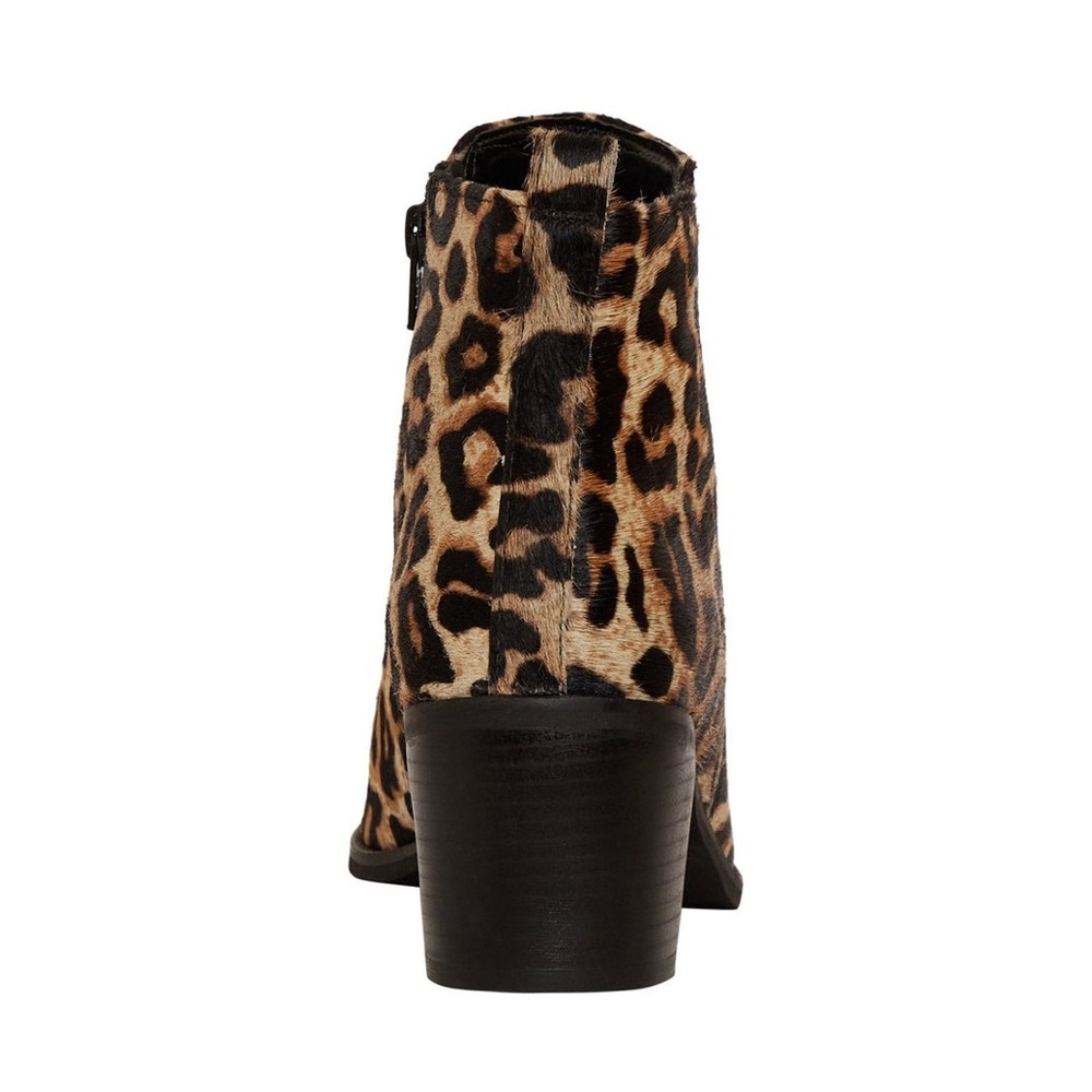 LEOPARD Genuine Cowhide & Leather Bootie TREND ankle boot used - Picture 4 of 14